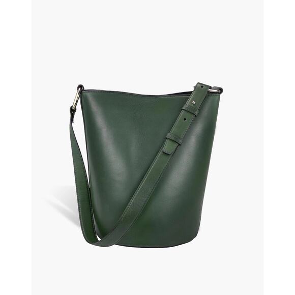 Hyer Goods Bucket Bag Green Leather - Picture 1 of 9